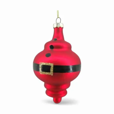 PRE-ORDER 5.75" Red Santa Belt Ornament Christmas Decor *SHIPS 6/2026* NEW 2026