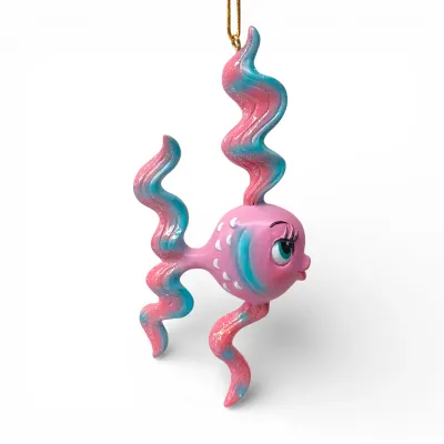 PRE-ORDER 4.5" Miss Flirty Fins Ornament Miss Fluff Christmas Decor *SHIPS 7/2026* NEW 2026