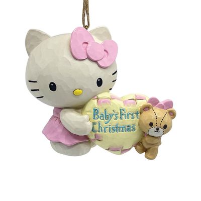 PRE-ORDER Hello Kitty Baby Girl First Christmas Ornament By: Sanrio Jim Shore *SHIPS 7/2026* NEW 2026