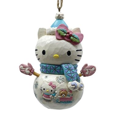 PRE-ORDER Hello Kitty Snowman Ornament By: Sanrio Jim Shore *SHIPS 7/2026* NEW 2026