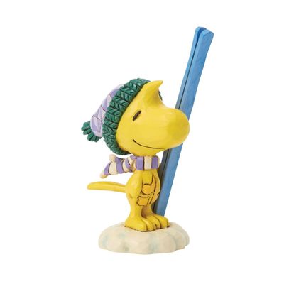 PRE-ORDER Woodstock With Skis Mini By: Peanuts Jim Shore *SHIPS 7/2026* NEW 2026