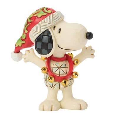 PRE-ORDER Snoopy With Bells Mini By: Peanuts Jim Shore *SHIPS 7/2026* NEW 2026
