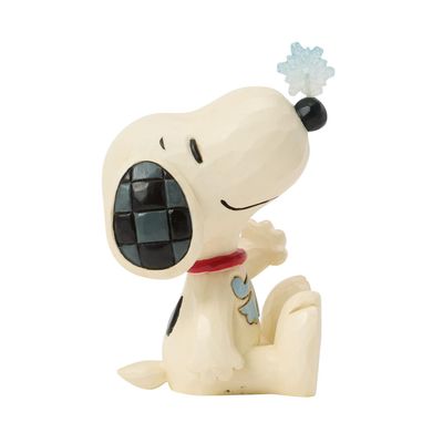 PRE-ORDER Snoopy With Snow Flake On Nose Mini By: Peanuts Jim Shore *SHIPS 7/2026* NEW 2026