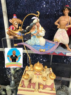 PRE-ORDER Aladdin &amp; Jasmine Magic Carpet LED By: Disney Jim Shore *SHIPS 6/2026* NEW 2026