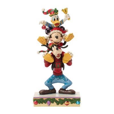 PRE-ORDER Mickey, Donald &amp; Goofy Stacked By: Disney Jim Shore *SHIPS 6/2026* NEW 2026