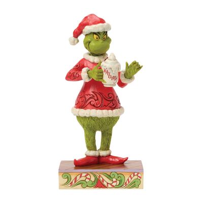 PRE-ORDER Grinch With Hot Chocolate Mug By: Grinch Jim Shore *SHIPS 6/2026* NEW 2026