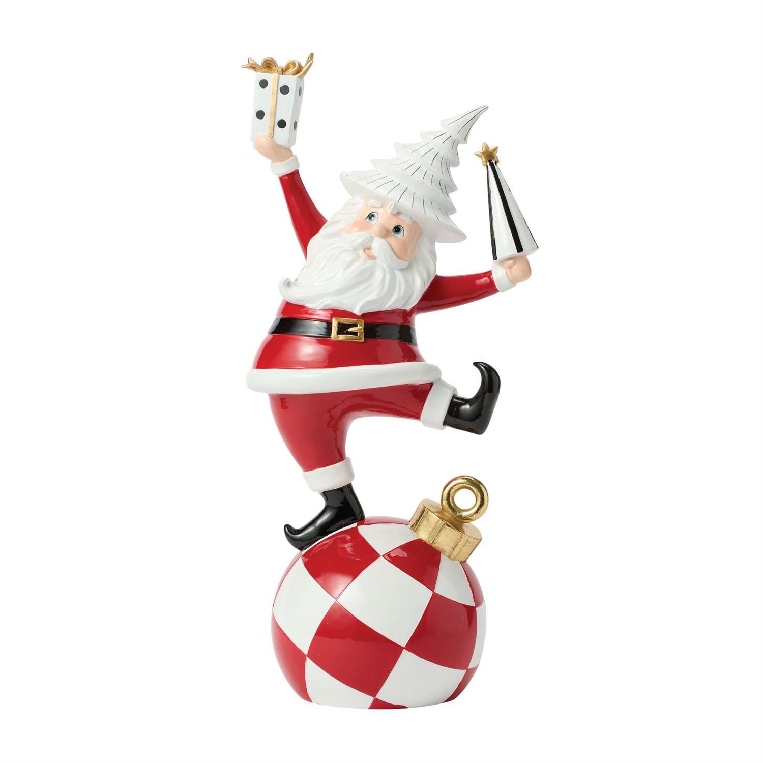 17.5 " Santa With Tree &amp; Giftbox Christmas Decor NEW 2026