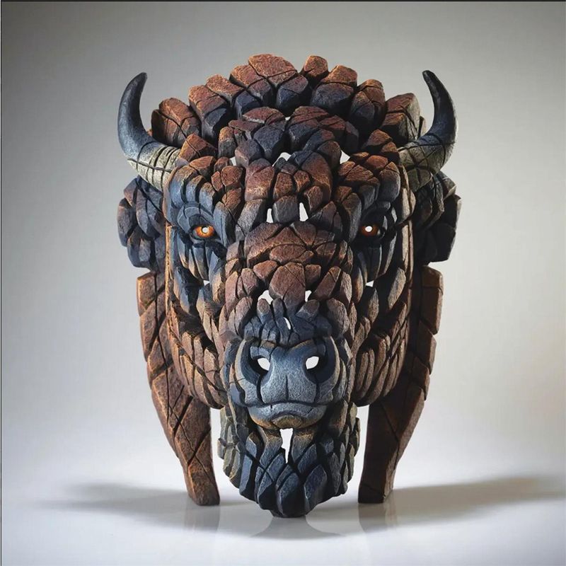 North American Bison Bust By: Edge Sculpture *SHIPS WITHIN 10 DAYS* NEW 2026