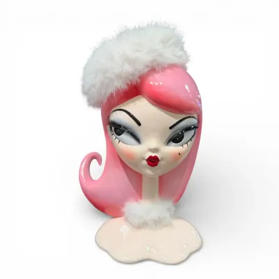 PRE-ORDER 15" Retro Dulce Pink Poof Candy Doll Miss Fluff Christmas Decor *SHIPS 9/2026* NEW 2026