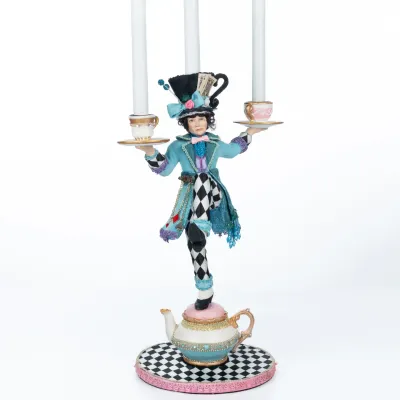 18" Mad Hatter Candle Holder Easter Decor *SHIPS WITHIN 10 DAYS* NEW 2025