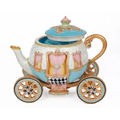 13.5" Teapot Carriage Candy Bowl Easter Decor *SHIPS WITHIN 10 DAYS* NEW 2025