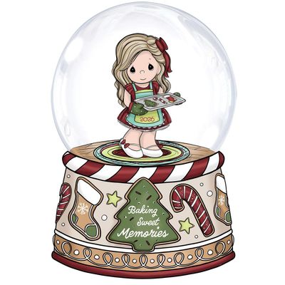 PRE-ORDER Dated 2026 Girl Snow Globe By: Christmas Precious Moments *SHIPS 8/2026* NEW 2026