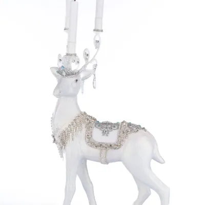 16.5" Crystal Christmas Standing Deer Candleholder Christmas Decor *SHIPS WITHIN 10 DAYS* NEW 2025