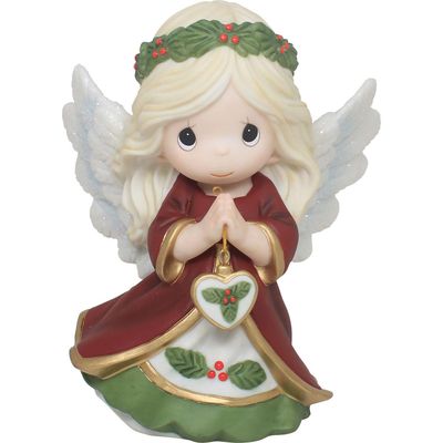 PRE-ORDER Annual Angel With Heart By: Christmas Precious Moments *SHIPS 7/2026* NEW 2026