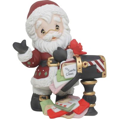 PRE-ORDER Annual Santa By Maillbox By: Christmas Precious Moments *SHIPS 7/2026* NEW 2026