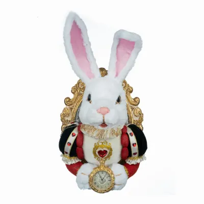 13" Red White Rabbit Door Knocker Easter Decor *SHIPS WITHIN 10 DAYS* NEW 2026