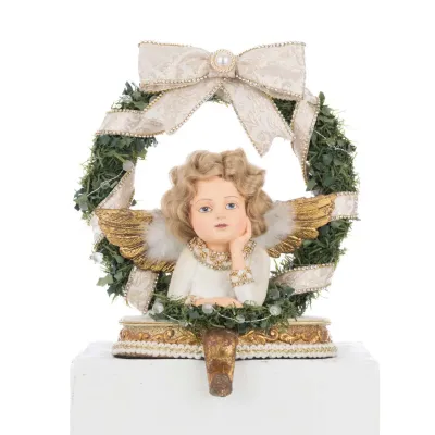 9" Bells of Brilliance Angel Stocking Holder Christmas Decor *SHIPS WITHIN 10 DAYS* NEW 2025