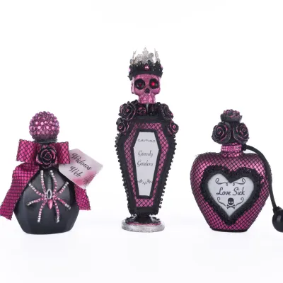 7" Vanity Potion Bottles Halloween Decor *SHIPS WITHIN 10 DAYS* NEW 2025