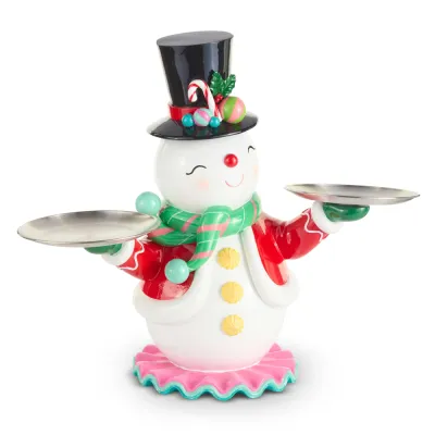 PRE-ORDER 22" Merry Snowman Server Christmas Decor *SHIPS 9/2026* NEW 2026