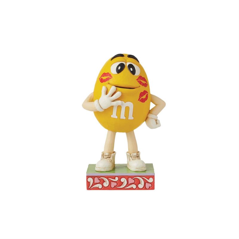 M&M'S Yellow Character Kiss Marks By: M&M'S Jim Shore NEW 2025