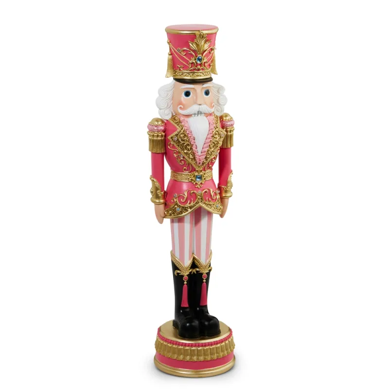 PRE-ORDER 36" Lighted Pink Nutcracker Christmas Decor *SHIPS 9/2026* NEW 2026