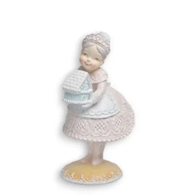 Gingerbread Mrs. Claus With Candy House Christmas Decor *SHIPS WITHIN 10 DAYS*