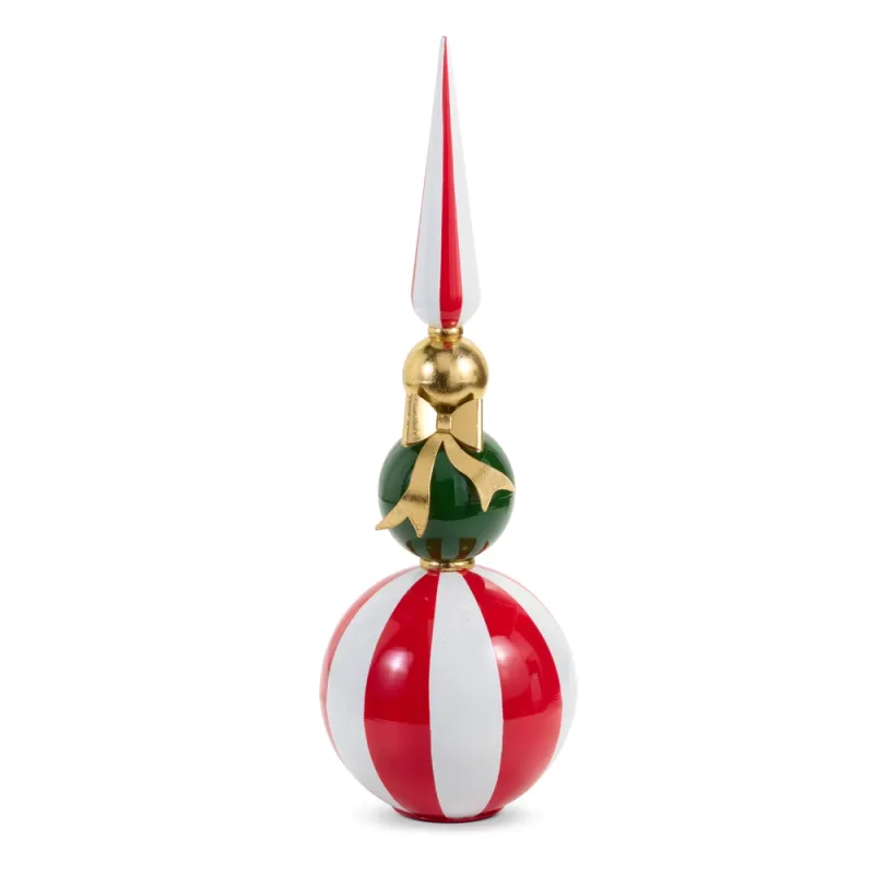 PRE-ORDER 35.5" Finial with Bow Christmas Decor *SHIPS 9/2026* NEW 2026