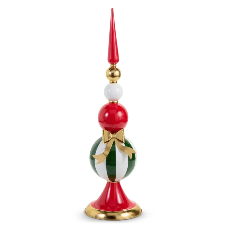 PRE-ORDER 42" Finial with Bow Christmas Decor *SHIPS 9/2026* NEW 2026