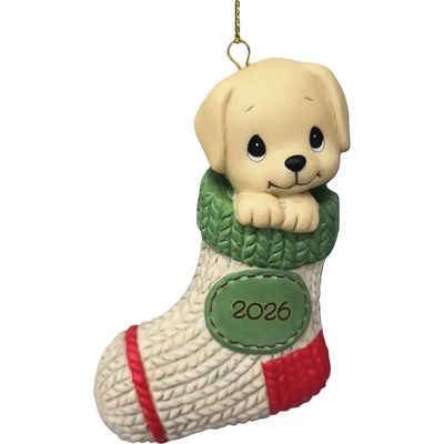 PRE-ORDER Dated 2026 Dog Ornament By: Christmas Precious Moments *SHIPS 9/2026* NEW 2026