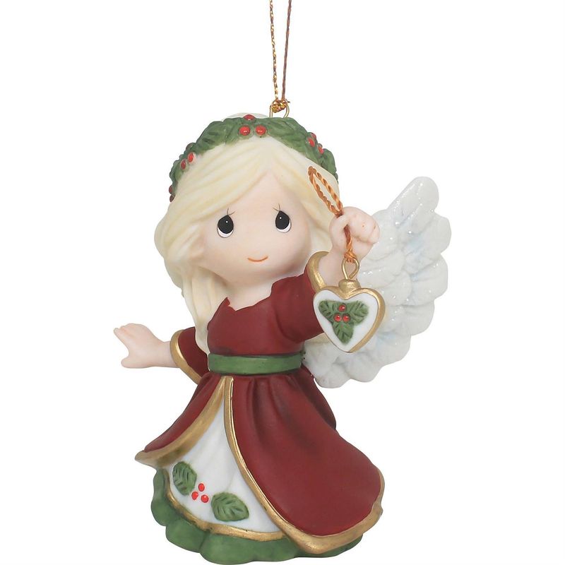 PRE-ORDER Annual Angel With Heart Ornament By: Christmas Precious Moments *SHIPS 8/2026* NEW 2026