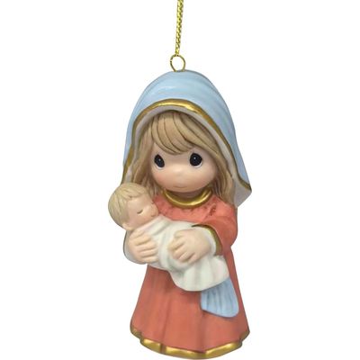 PRE-ORDER Mary &amp; Baby Jesus Ornament By: Christmas Precious Moments *SHIPS 9/2026* NEW 2026