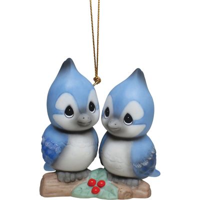 PRE-ORDER Blue Jay Couple Ornament By: Christmas Precious Moments *SHIPS 9/2026* NEW 2026