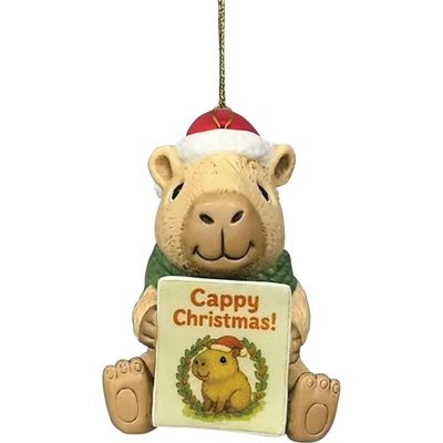 PRE-ORDER Capybara Ornament By: Christmas Precious Moments *SHIPS 9/2026* NEW 2026