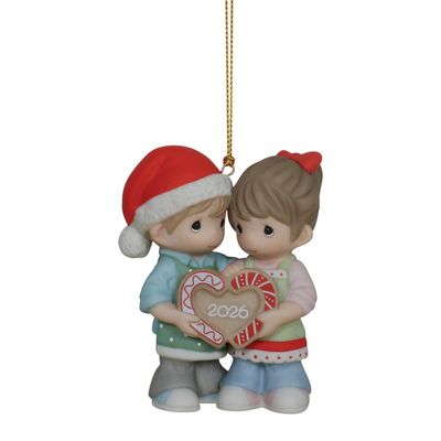 PRE-ORDER Dated 2026 Couple Ornament By: Christmas Precious Moments *SHIPS 9/2026* NEW 2026