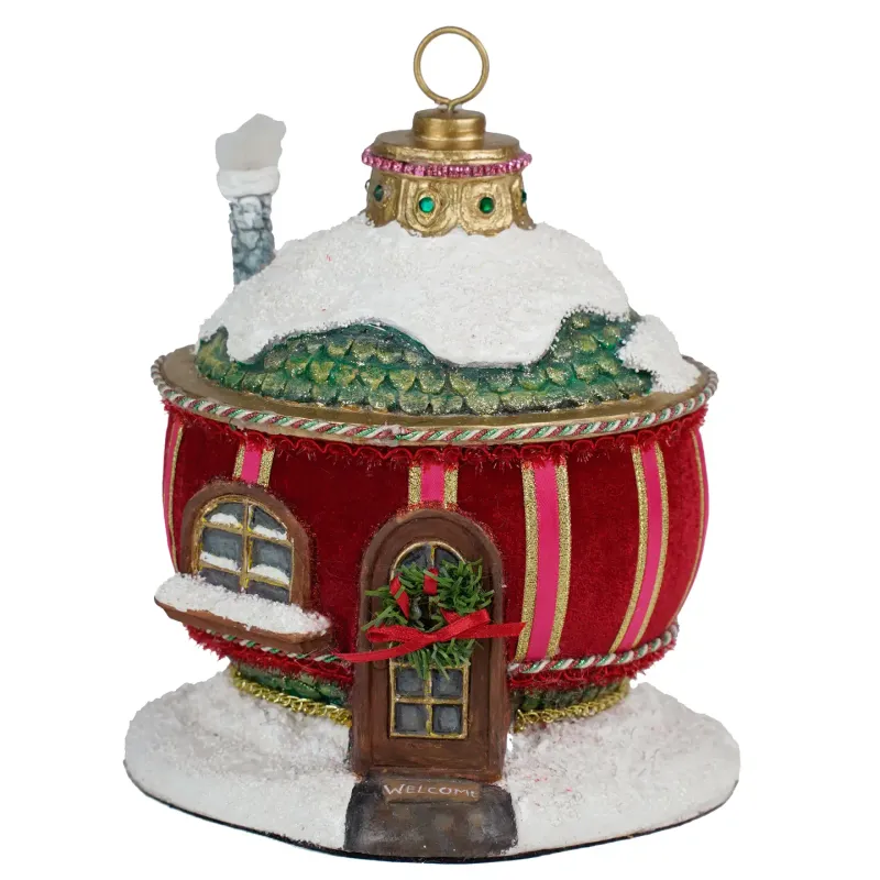 PRE-ORDER 8.8" Ornament House Tabletop By: Katherine's Collection *SHIPS 9/2026* NEW 2026