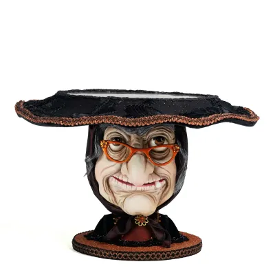 PRE-ORDER 10.5" Witchy Woman Cake Plate Halloween Decor *SHIPS 8/2026* NEW 2026