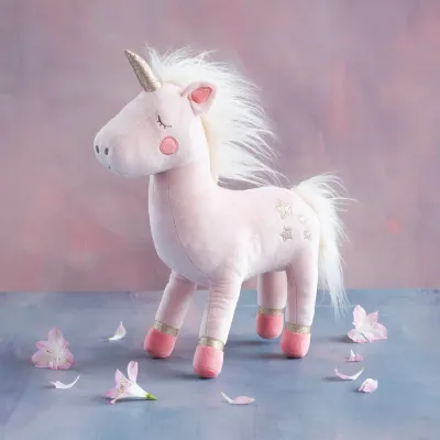 18" Adopt A Unicorn Plush Cotton Candy Pink Christmas Decor *SHIPS WITHIN 10 DAYS* NEW 2025