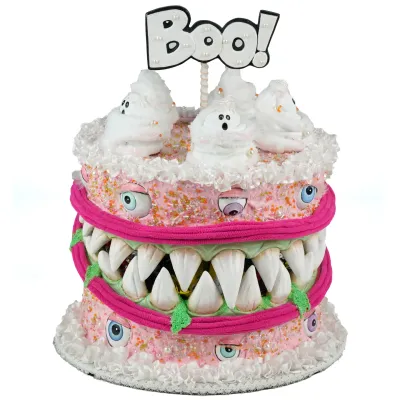 PRE-ORDER 16.5" Hangry Cake Candy Container Halloween Decor *SHIPS 8/2026* NEW 2026