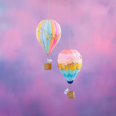 PRE-ORDER 23" Hot Air Balloon Display Christmas Decor Glitterville *SHIPS 10/2026* NEW 2025