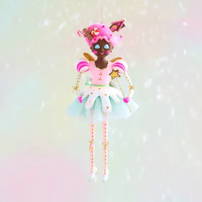 18" Black AA Sugar Plum Pixie Christmas Decor Glitterville *SHIPS WITHIN 10 DAYS* NEW 2025