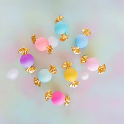 12" Small Bon Bon Candy Display Set Of 8 Christmas Decor Glitterville *SHIPS 10/2026* NEW 2025