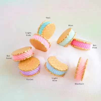3.5" Ice Cream Sandwich Ornaments Set Of 8 Christmas Decor Glitterville *SHIPS WITHIN 10 DAYS* NEW 2025