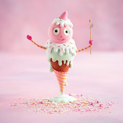 16" Ice Creamy Tabletop Christmas Decor Glitterville *SHIPS 10/2026* NEW 2025