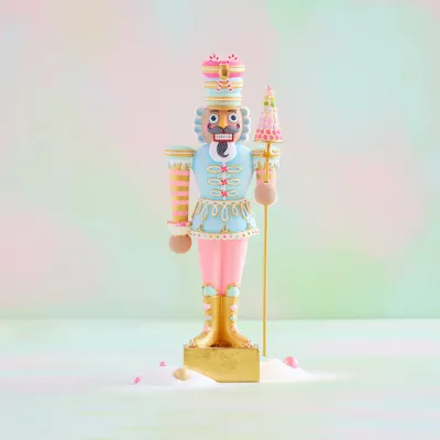 19.5" Brown AA Major Macaron Tabletop Christmas Decor Glitterville *SHIPS WITHIN 10 DAYS* NEW 2025