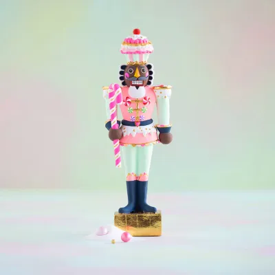 20" Black AA Colonel Cupcake Tabletop Christmas Decor Glitterville *SHIPS 10/2026* NEW 2025