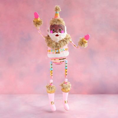 72" Black AA Rainbow Papa Noel Display Christmas Decor Glitterville *SHIPS 10/2026* NEW 2025