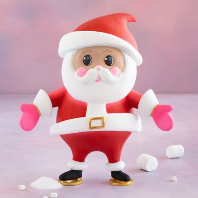 Brown Baby Papa Noel, Tabletop Christmas Decor Glitterville *SHIPS 10/2026* NEW 2025