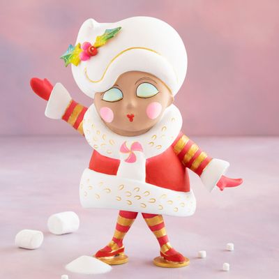 Brown Mini Madame Noel, Tabletop Edition Christmas Decor Glitterville *SHIPS 10/2026* NEW 2025