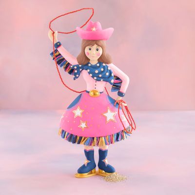 Pinky Patty the Cowgirl Display Christmas Decor Glitterville *SHIPS 10/2026* NEW 2025