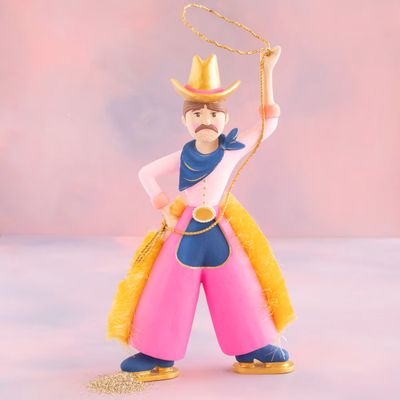 Pinky Pete the Cowboy Display Christmas Decor Glitterville *SHIPS 10/2026* NEW 2025